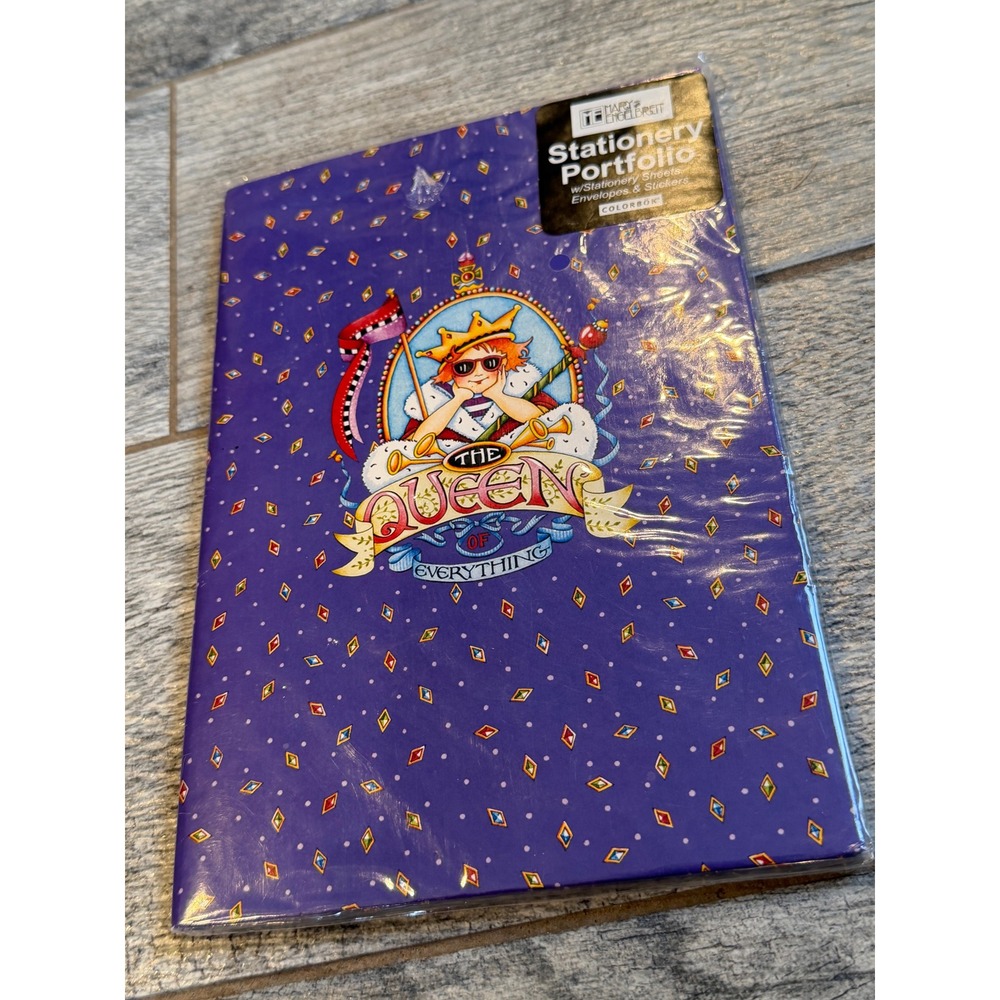 Mary Engelbreit The Queen of Everything Stationery Portfolio Colorbök 2004 New